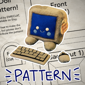 Computer Doll Pattern [Digital Download]