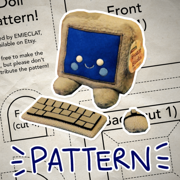 Computer Doll Pattern [Digital Download]